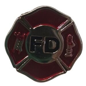 FD Fire Department Pin 1"‎ Lapel Hat Tac Badge Firefighter EMT Rescue Reponder